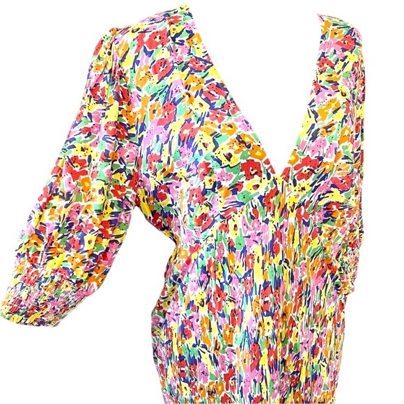 RIXO For Target Multicolor Floral Puff Sleeve Dress Limited Edition size… - Picture 11 of 14